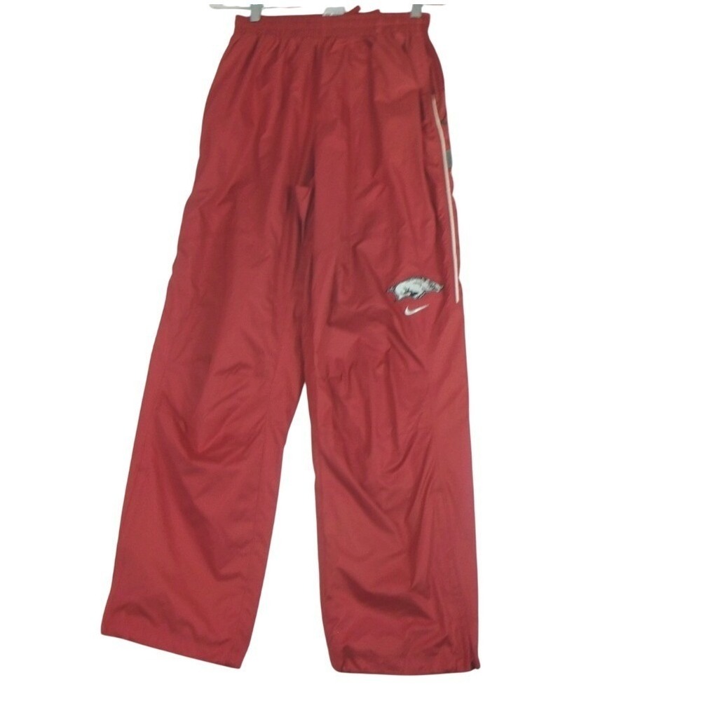 Arkansas Razorbacks Pants Mens Small Red Nike‎ Storm Fit Rain TEAM ISSUED Logo